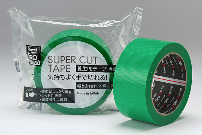 □リンレイテープ 包装用PEワリフテープ EF670 50×50 半透明